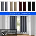 thumbnail image 4 of TWSOUL Grommet Blackout Curtains Thermal Insulated Room Darkening Drapes for Bedroom Living Room 42x63 inch Gray 2 Panels, 4 of 13