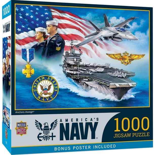 Rompecabezas MasterPieces de la Marina de los Estados Unidos 1000 piezas