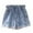 X3 Blue, variant on Toddler Girl's Cute Graphic Print Denim Shorts Elastic Waist Raw Hem Jean Shorts Playful Outfit for Toddler Kids Spring Summer Fall Everyday Wear,Color:Blue,Size:6-7 Years