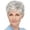White, variant on European Wigs for Women Slanted Silver White Micro Curled Short Straight Fiber Wig in – Modern Style Hairpiece for Everyday Wear