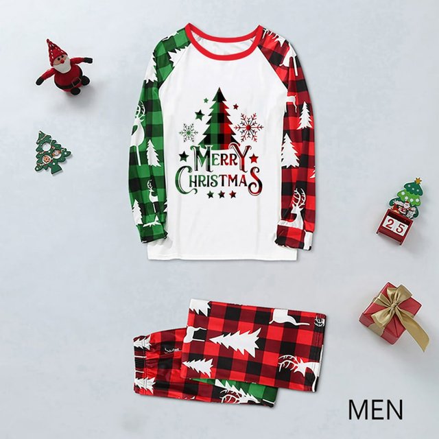 Pyjamas de Noël Assortis pour Hommes Ensembles de Pyjamas de Vacances pour la Famille