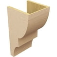 thumbnail image 5 of 11"W x 11"D x 22"H Wide Ridgewood Rough Cedar Woodgrain TimberThane Corbel, Primed Tan, 5 of 6