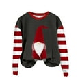 thumbnail image 2 of Amzcrzy Chandail pour Femmes Mode Femmes Décontracté à Manches Longues Impression de Noël Col Rond T-Shirt Ample Blouse Chandails Sans Capuche Chandail de Noël Chandails à Manches Longues pour Femmes 2TG, 2 of 3