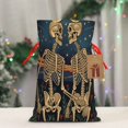thumbnail image 4 of Fuzoiu Romantic Skeletons Under Moon Print Christmas Gift Bag,Burlap Gift Bag with Drawstring Closure & Hang Tag,Perfect for Holidays, Birthdays, and Special Occasions-Medium, 4 of 7
