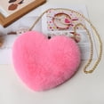 thumbnail image 3 of Crossbody Bag Solid Color All-Matched Heart Shape Zippered Closure Handbag for Women-21, 3 of 8