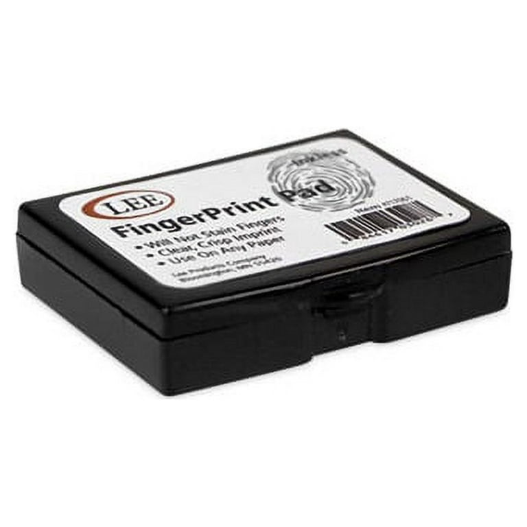 TVNKH46 Juvale Mini Fingerprint Ink Pads â€“ Pack of 6 â€“ 3.5 x 3 x 2.5  Inches â€“ Black