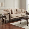 thumbnail image 2 of Roundhill Furniture Hernen 5-Piece Living Room Set, Emma Wheat, 2 of 14