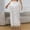 White, variant on Women's Lace Sheer Sequined Split Long Skirt High Waist A-line Summer Beach Maxi Skirts L