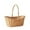 Beige, variant on WEUVEB Picnic Fruit Basket Picnic Basket Wicker 1Pack Beige