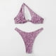 thumbnail image 4 of Traje de baño para mujer, bikini de dos piezas con soporte de acero y hombros divididos estampado para mujer, trajes de baño para mujer, 4 of 6