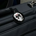 thumbnail image 5 of Friday the 13th Jason Mask Round Luggage ID Tag Card Suitcase Carry-On, 5 of 8