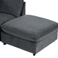 thumbnail image 6 of 136"W Large Sectional Sofa, U-Shape Sofa Couch, 2 Large Chaise with Removable Ottomans for Living Room, Comfy Modular Sofa, for Living Room, Home, Office, Gray, 6 of 9