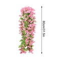 thumbnail image 3 of JeashCHAT Artificial Lily Hanging Flowers, Fake Silk Lilies Hanging Plant Vines for Wall Home Front Door Garden Patio Outdoor Wedding Decoration, Pink, 3 of 6