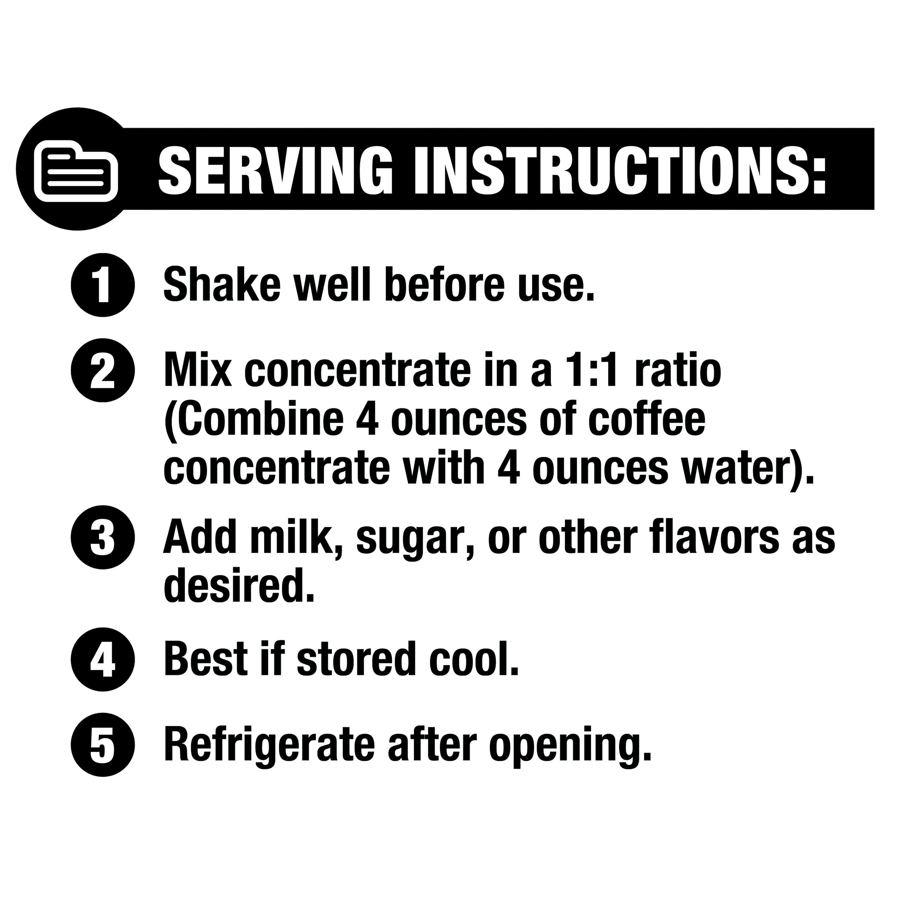 Great Value Donut Shop Cold Brew Coffee Concentrate, 32 fl oz