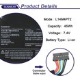 thumbnail image 2 of Batería para Laptop SUNNEAR L14M4P72 45Wh 7.4V 6280mAh, 2 of 7