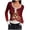Red, variant on Aobny Womens Dressy Blouses Compression Christmas T-shirts Red Pullover Long Sleeve Henley Womens Fall Tops,XXL