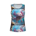 thumbnail image 4 of Lsque Cute Underwater Axolotl Printed Workout Tank Tops for Women, Athletic Sports Tank Tops, Compression Sleeveless Dry Fit Shirts,Sleeveless Yoga Shirt-Large, 4 of 9