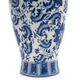 thumbnail image 6 of 24" Blue and White Floral Porcelain Fishtail Vase, 6 of 7