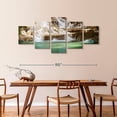 thumbnail image 3 of Elephant Stock Dunn's River Falls Wall Art - Horizontal Multi Panel Canvas - Living Room Wall Decor - Wellness Multi Panel - Brown And Green Decor - 92" x 42", 3 of 8