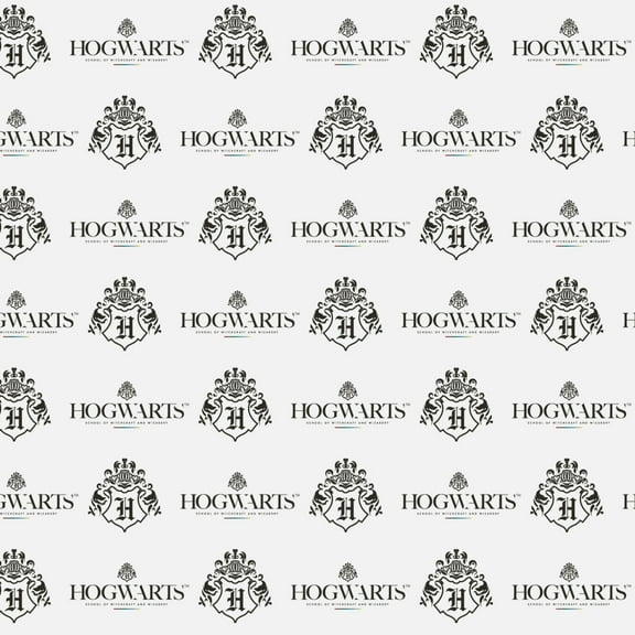 Harry Potter Hogwarts Modern Logo Premium Roll Gift Wrap Wrapping Paper
