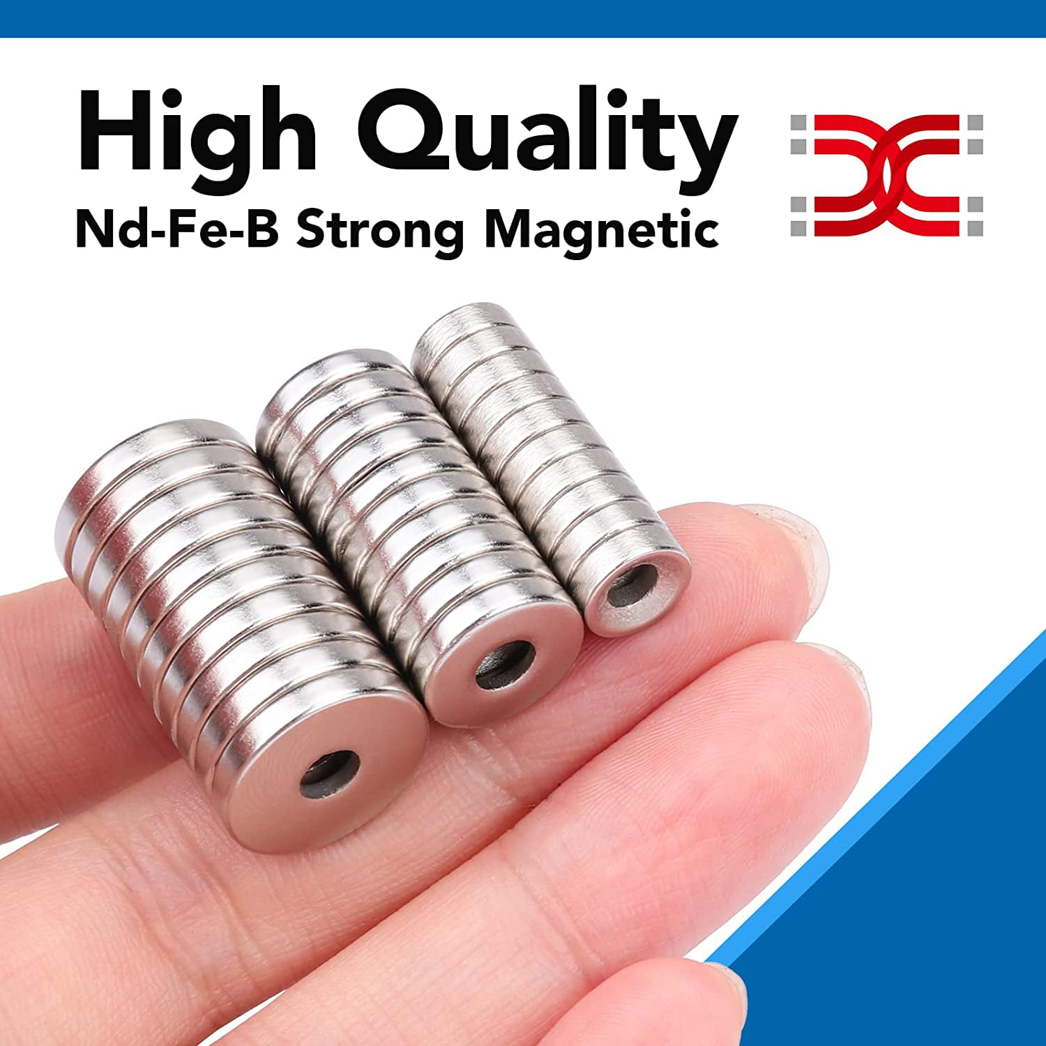 .39" Brand New Neodymium Magnets N52 Grade 10mm x 4mm Round Discs 1 PAIR 2 