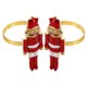 thumbnail image 4 of 2 anillos de servilleta navideños de metal con hebillas de cascanueces, porta servilletas de tela para decoración de mesas, fiestas y cenas navideñas., 4 of 7