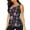 Roses Flowers, variant on Retro Style print women's scoop neck, loose-fit workout tank tops for the gym.