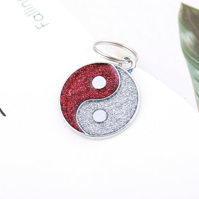 Agiferg Imprimé pour Animaux Mignon Mini Plus Diamant Chien Chat Étiquette Nom d'Identité Bijoux pour Animaux Collier
