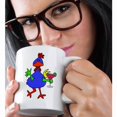 thumbnail image 2 of 3drose, Cute Funny Unique Funky Chicken Drinking Margarita Cartoon, 15oz Mug, 2 of 6