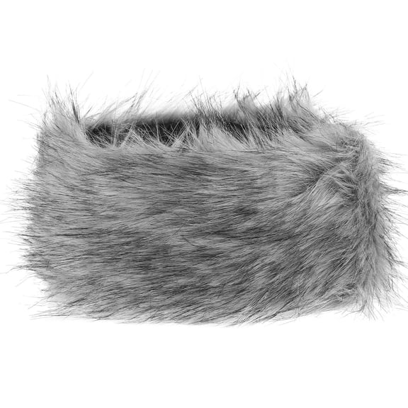 PAMINGONO Winter Headband Headband Grey with Black Tips 1Pcs Warmth Retention for Women