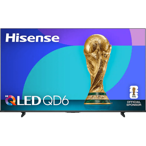 Televisión Hisense QLED Smart TV de 50", Resolución 3840 x 2160 (Ultra HD 4K), Wi-Fi, HDR, Dolby Atmos, VIDAA. Color Negro