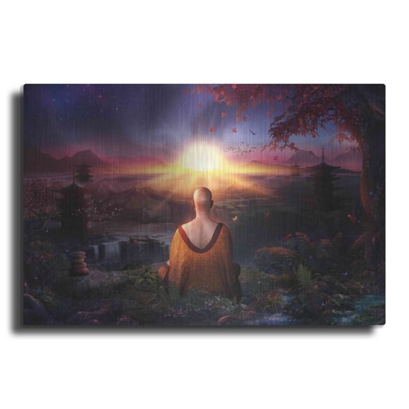 Luxe Metal Art 'A Magical Existence' by Cameron Gray Metal Wall Art, 36"x24"