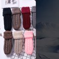 thumbnail image 4 of Guantes de punto cálidos, guantes de invierno distintivos retorcidos para mujer, joyería, mitones gruesos con forro polar, pantalla táctil, 4 of 6