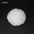 thumbnail image 3 of Uxcell Furry Microphone Windscreen 7mm  x 60mm Mic Cover Windshield for Indoor Outdoor Microphone White 2 Pack, 3 of 6