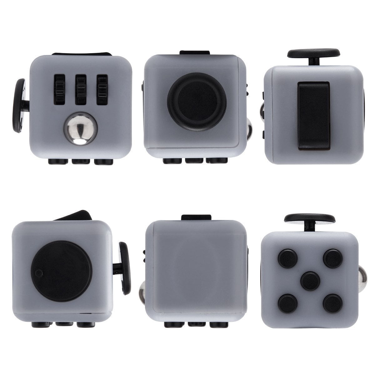 Fidget Controller Pad Cube,10 Fidget Features Relieve Stress Figit Cube ADHD 3-sided Flower Shape Anti-anxiety Hand Toy for ADD Autistic Children and Adults