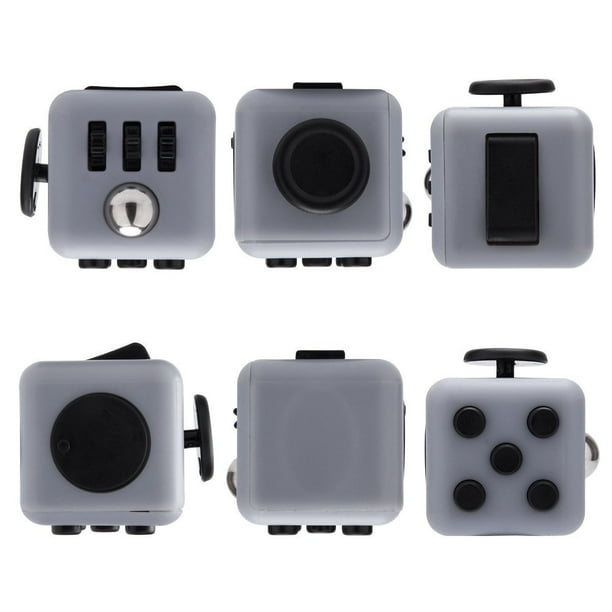 Ledeng Fidget Cube Relieves Stress And Anxiety For Children And Adults Anxiety Attention Toy Black Red Walmart Com Walmart Com