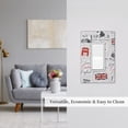 thumbnail image 5 of Uk And London British Vintage Newspaper Single Gang Wall Plate 1 Gang Decorative Electrical Outlet Light Switch Cover Switchplate, 5 of 5