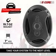 thumbnail image 4 of 6x9 Car Speakers, 800W 4 Ohm 4-way Coaxial Speakers with Super Tweeter, Universal Adaption Vehicle, 4 of 16