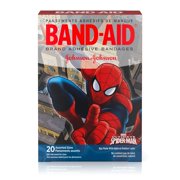 (2 pack) (2 pack) Band-Aid Adhesive Bandages, Marvel Spiderman, Assorted Sizes 20 ct