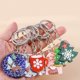 thumbnail image 2 of Lindo llavero de Navidad, colgante de esmalte, Papá Noel, muñeco de nieve, árbol de Navidad, fabricación de joyas DIY, hallazgos hechos a mano, 2 of 4