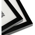 Black Picture Frame Displays 8x10 With Mat and 11x14 Without Mat