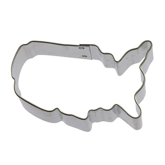 USA Map Cookie Cutter 3.25 in B771 - Foose Cookie Cutters - US Tin Plate Steel