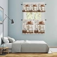 thumbnail image 5 of Farmhouse Vintage Kitchen Curtains Sets for Windows 24 Inch Length, Country Cotton Book Butterfly Art Rod Pocket Window Treatments Tier Curtains and Valances Set for Bedroom/Bathroom, 5 of 8