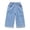 N372 Light Blue, variant on Girls Pants Bear Print Elastic Waist With Pockets Summer Loose Fit Pants Size 2-3 Years Light blue