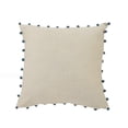 thumbnail image 5 of Laddha Home Designs Hand Stitched Botanical Cotton Throw Pillow Cover - 20" - White and Blue, 5 of 9