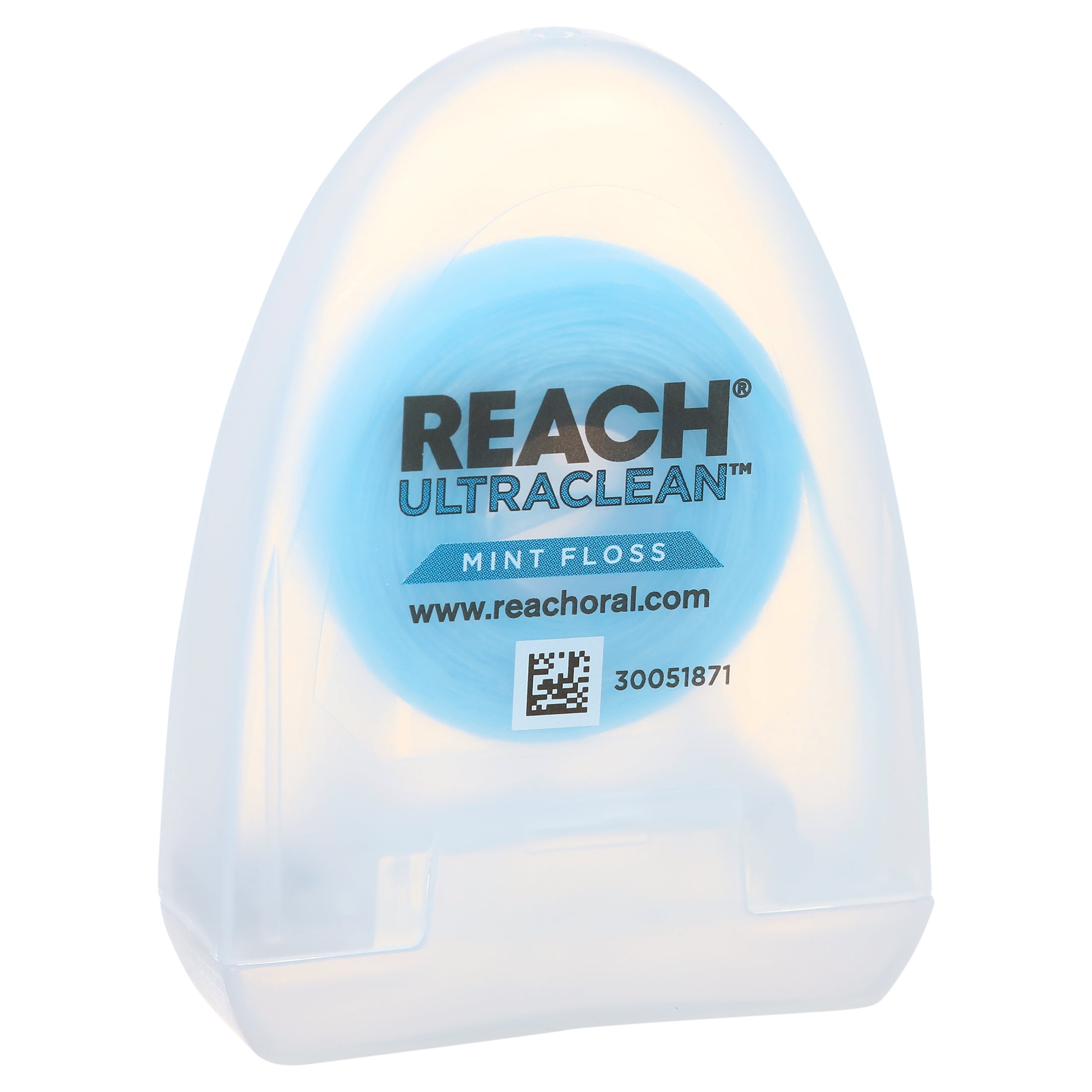 REACH Ultraclean Dental Floss, Mint, Plaque Remover for Teeth, Shred Resistant, Waxed, Easy on Gums & Teeth, Mint, Oral Care, Free, for Adults & Kids, 6 Pack, 30 yd