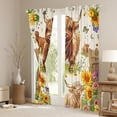 thumbnail image 3 of Manfei Rustic Cow Animal Blackout Curtains Set of 2 (52x84 Each) for Kids, Cute Highland Bull Window Curtains, Farmhouse Sunflower Curtains and Drapes, Curtains and Drapes Home Decor, 3 of 6
