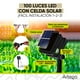 thumbnail image 2 of Luces de navidad solares 100 led esferas bola cristal copo de nieve snowflake style Artego  8 modos de uso para exteriores Guirnalda de luces Copo de Nieve Azul Verde, 2 of 9