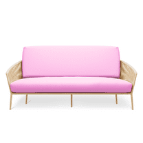 MoNiBloom Twin Size Solid Futon Cover Mattresses Sofa Loveseat Slipcover, 39x75 inch, Baby Pink
