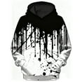 thumbnail image 2 of YMNXA Big Kids Boys Hoodies Long Sleeve Tie Dye Soft Comfortable Sweatshirt For Daily Wear Black 3-4 Years, 2 of 3